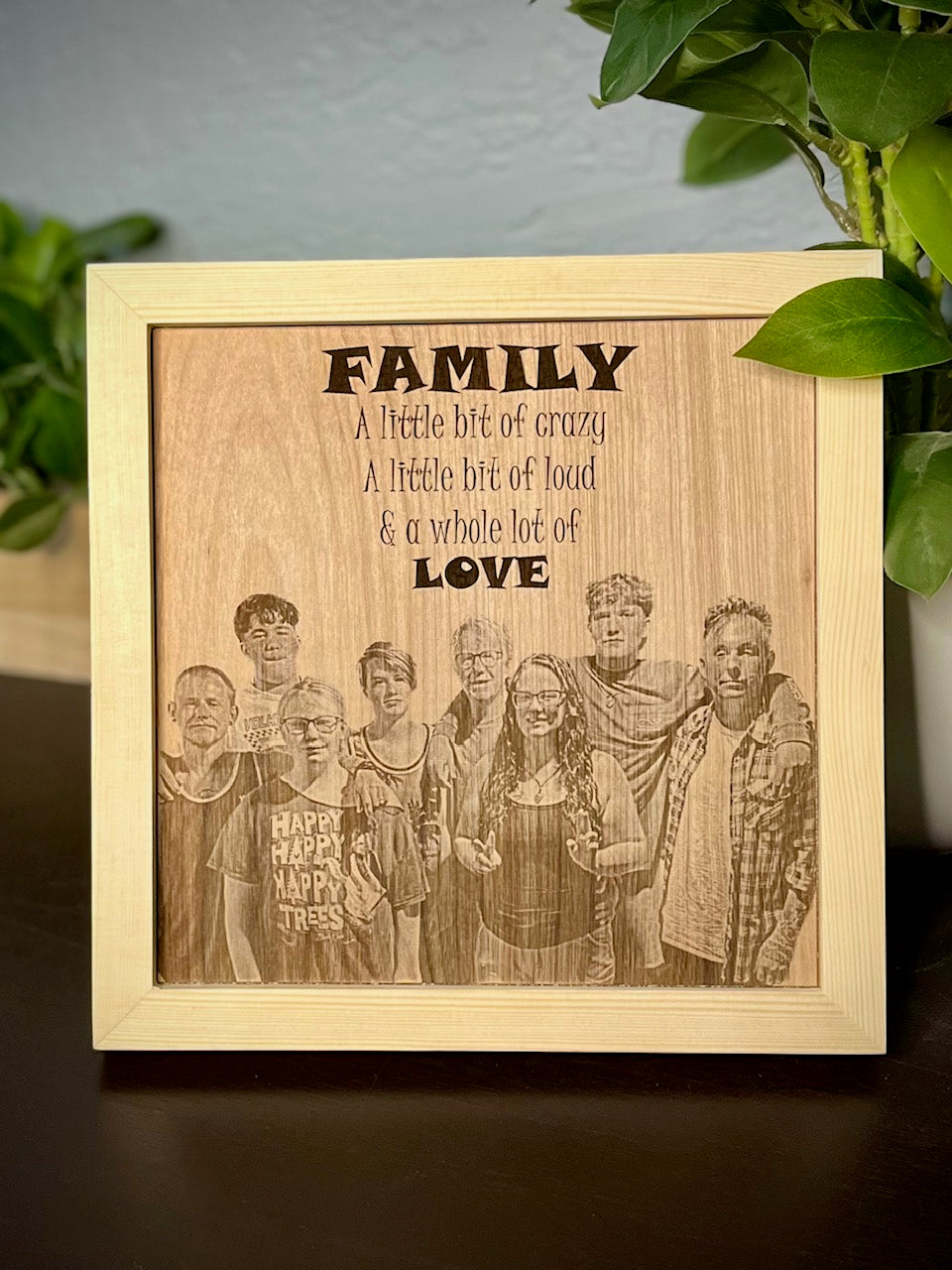 Framed Laser Engraved Photos