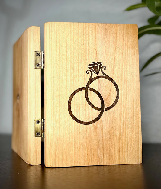 Personalized Wooden Wedding Book