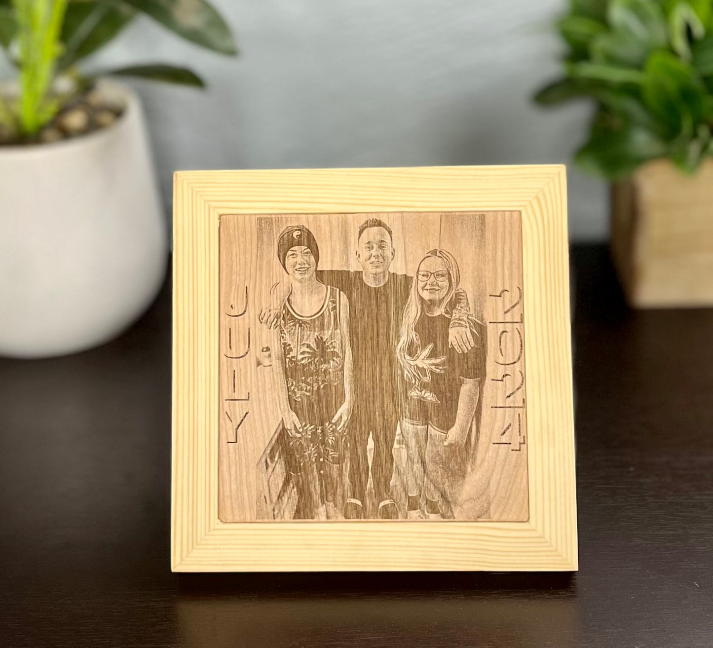 Framed Laser Engraved Photos