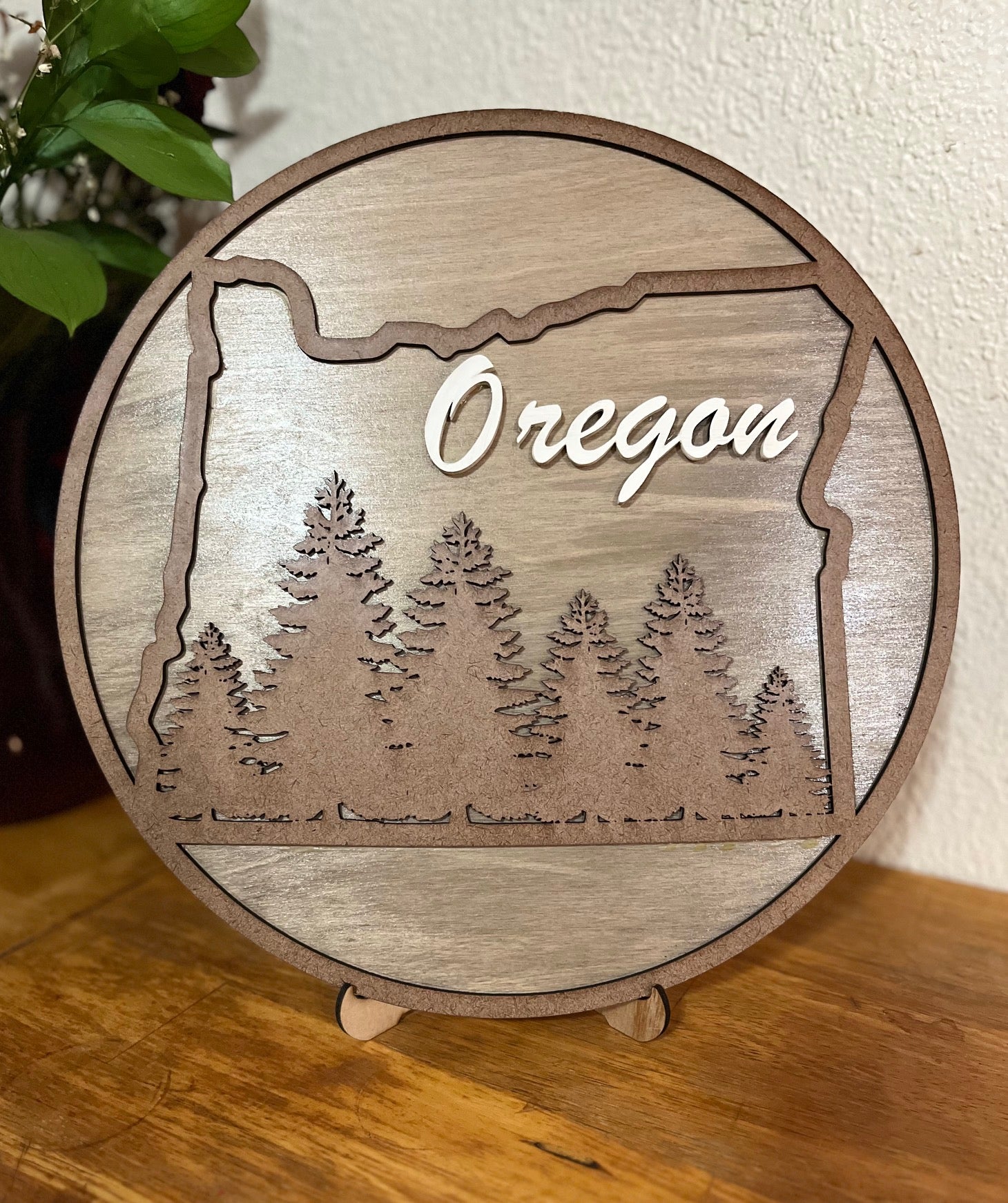 Laser Cut Hand Made Oregon Decor Stateline Woodshine